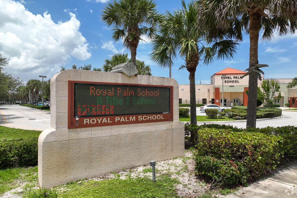 Royal Palm School serves students in pre-kindergarten through 5th grades.