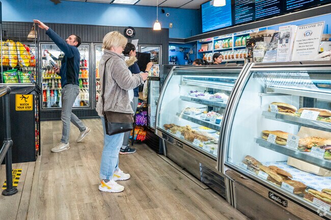 The Harbor Deli in nearby Port Washington serves breakfast and lunch to the Sands Point area.