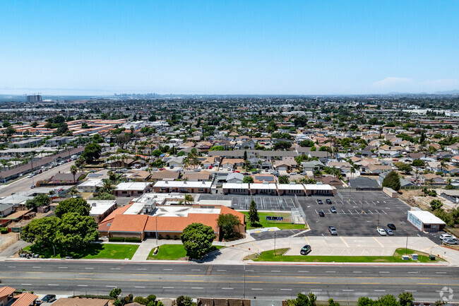 A view from above Palomar High School in Harborside.