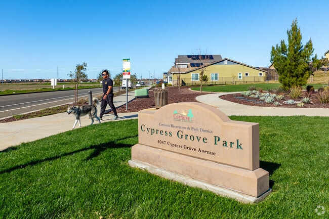 Enjoy a walk with your dog through Cypress Grove Park.