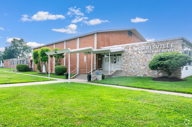 Explore the world of knowledge at Morrisville High School in Falls Township.
