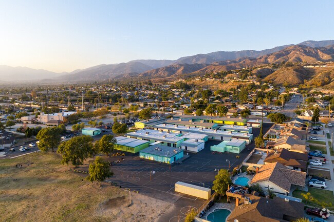 Diverse playground for students at Belvedere Elementary School.