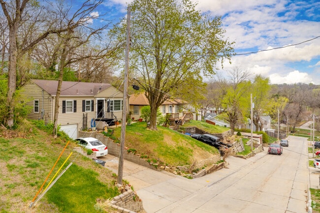 Kimball Park has a variety of terrain throughout the neighborhood.