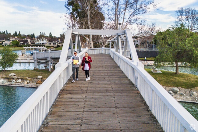 Getting from the North end of Woodbridge to the South end, you can cross the actual Woodbridge.