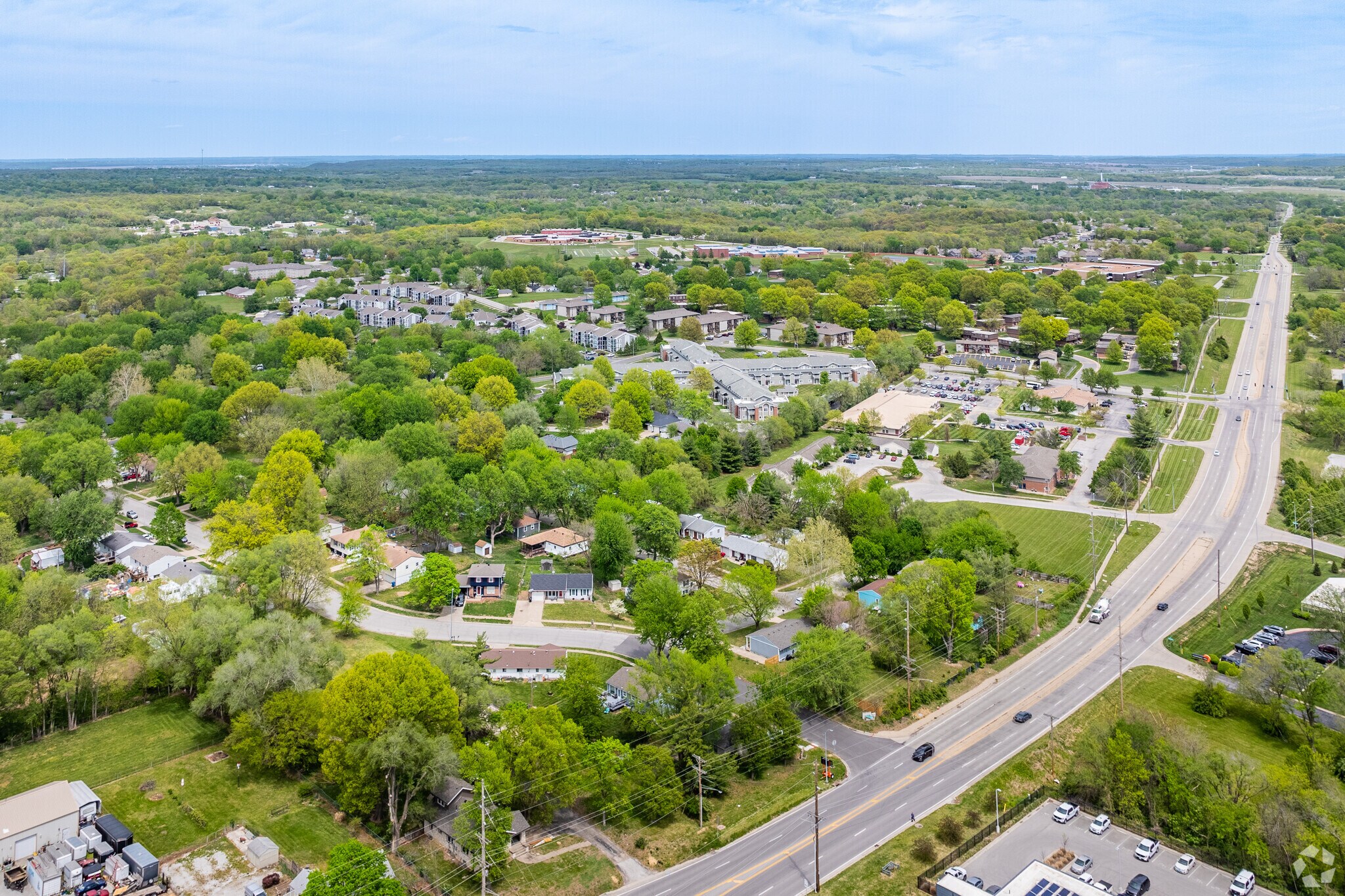 Glendale has several Split Level and ranch style home tucked into the hillside.