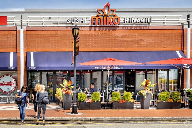 Enjoy some lunch outdoors at Miko Sushi and Hibatchi in Plainview