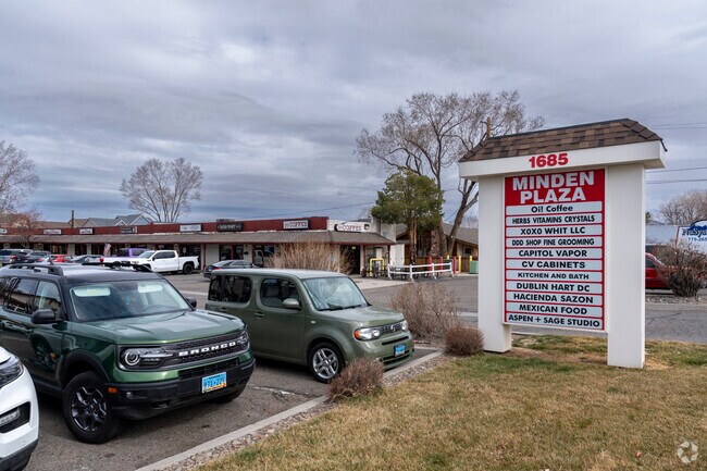 The Minden Plaza is just South of Gardnerville Ranchos and hosts popular cafes and specialty stores.