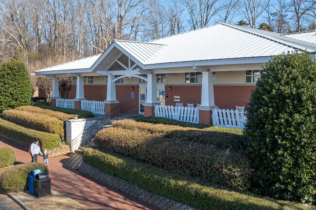 The Cabarrus County Library is located inside of the Harrisburg Park and is popular with younger residents.