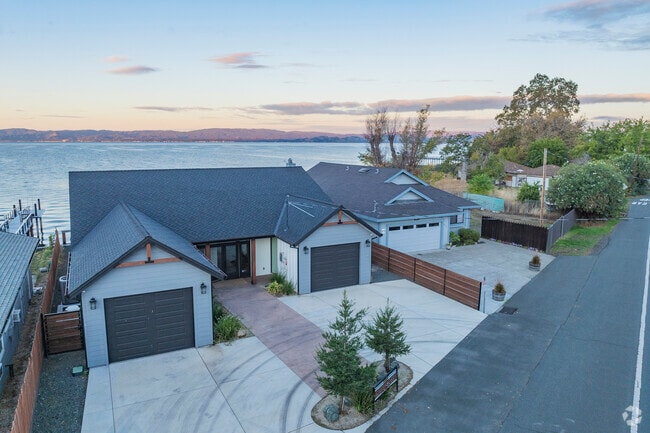 Lucerne homes offer stunning views of Clear Lake sunrises and golden-hour sunsets.