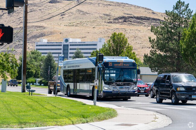 Public transportation can be found on the perimeter of the D'Andrea neighborhood.