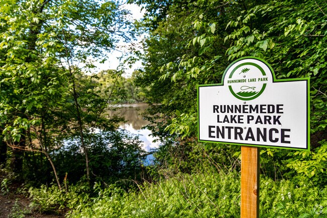 Enter tranquility at Runnemade Lake Park.