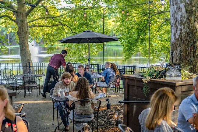 Located in Parkview Hills, Martell's is a high-end Italian restaurant set beside a lake.