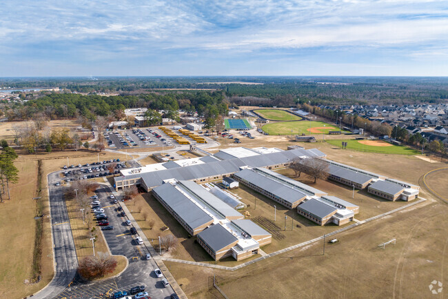 Mac Williams Middle School has separate wings for each grade level in the school.