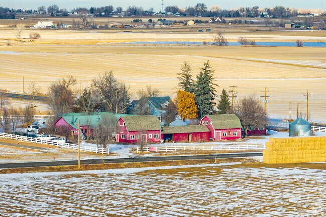 Berthoud is surrounded by farmlands in every direction.