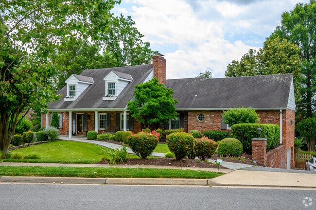 Brick homes are sprinkled throughout Linworth Village.