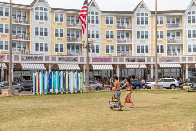The Pier Village area of Long Branch is a hive of activity for out of town guests and locals.