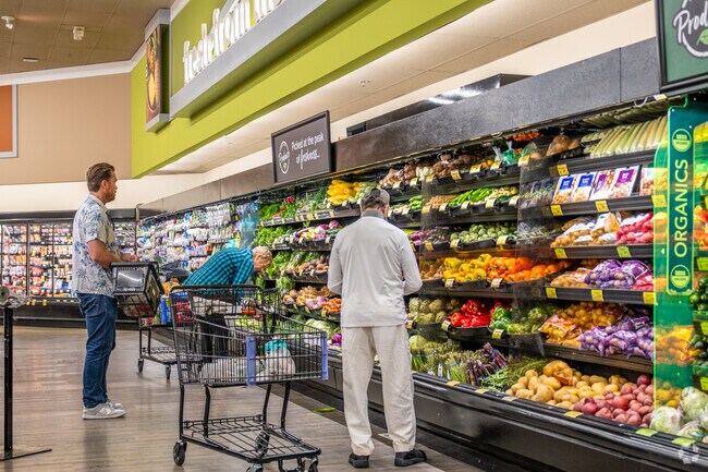 Vons is nearby where locals grab their groceries.