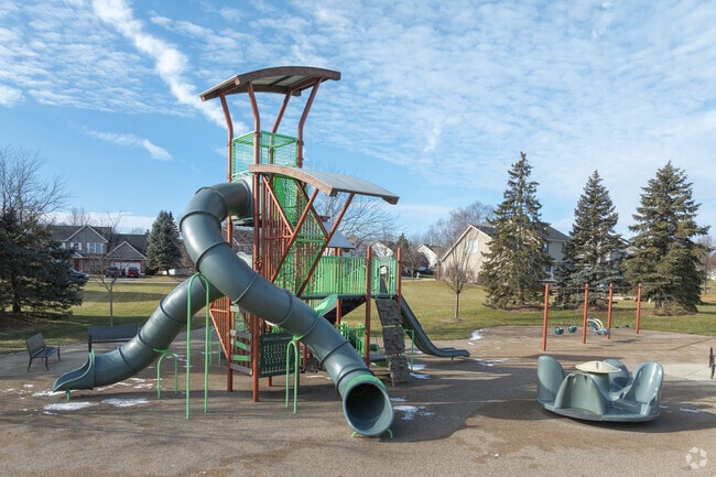 Kids flock to the playground at Prarieview Park in South Oswego after school.