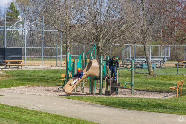 Keyser Park, in High Hampton, features a playground, baseball diamonds, and a dog park.