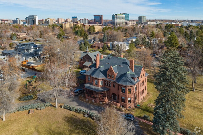 Campus at Accelerated Schools in Denver Colorado on a warm winter day.