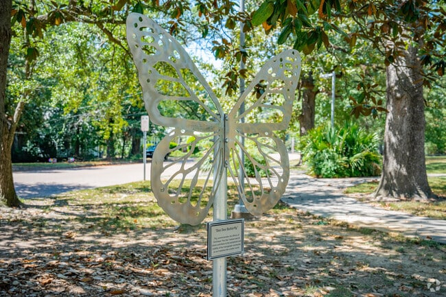 Fondren Park features a memorial to Dominique 