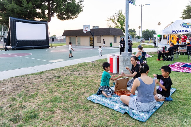 Pick up a pizza and head over to Rimgrove park for Movies in the Park.