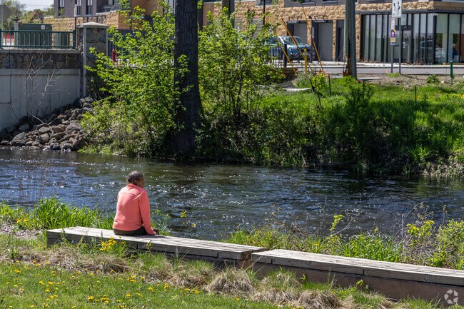 Cottageville Park offers the perfect spot for quiet contemplation by Minnehaha Creek.
