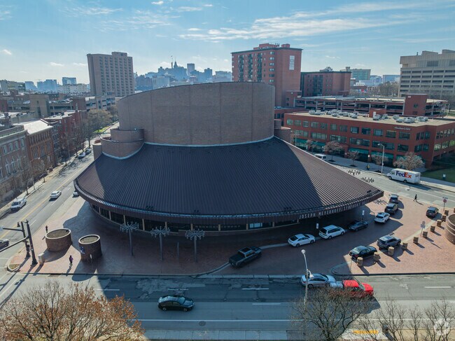 The Joseph Meyerhoff Symphony Hall is a music venue within a 10 minute drive of Heritage Crossing.