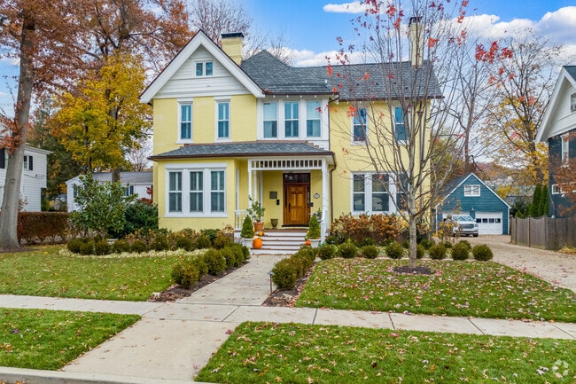 Colorful homes can be found all over Leetsdale Borough.