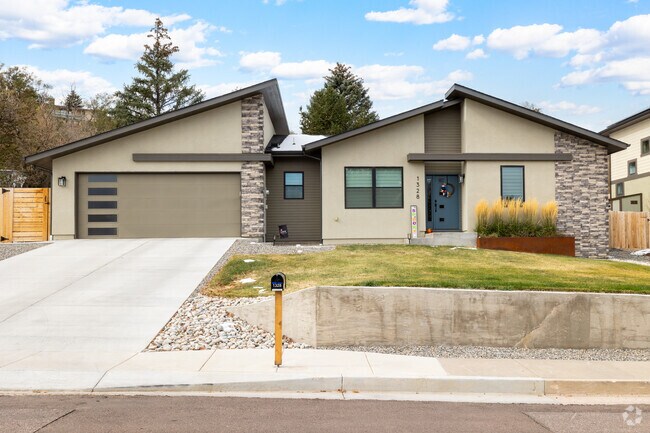 Modern ranch-style homes can be found in The Mesa.