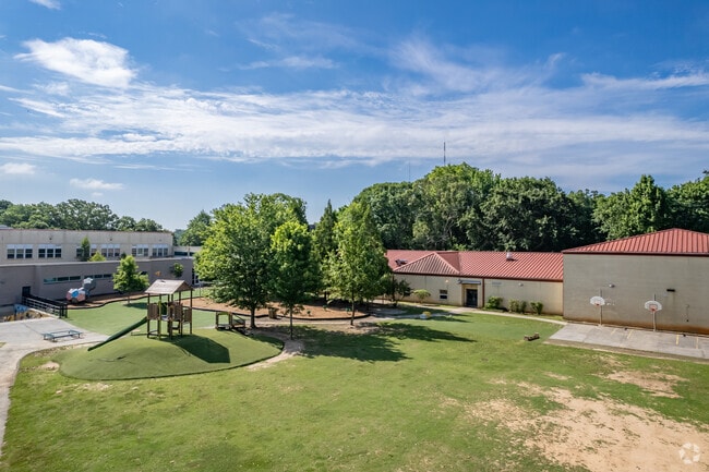 Lin Elementary School also has plenty of green space for activities.