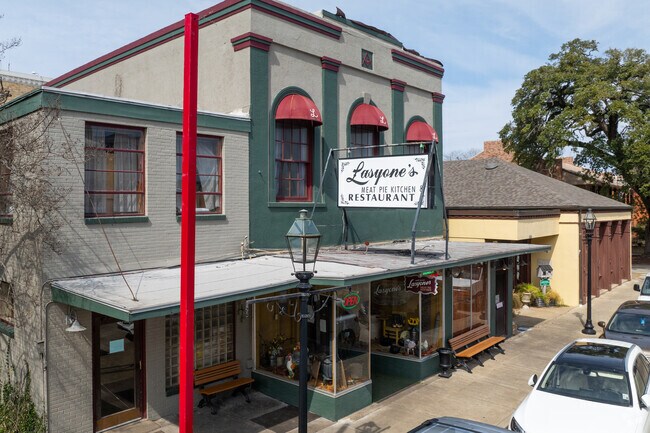 Lasyone’s Meat Pie Kitchen is a Natchitoches landmark, famous for its meat pies.