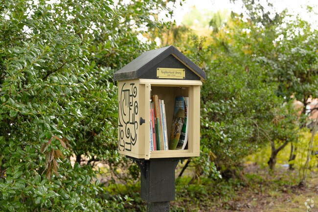 A Share With Others library lets residents of Edgewood share books with each other anonymously