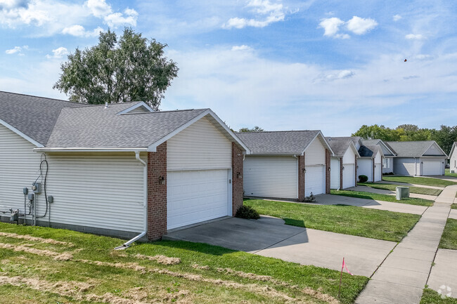 Many duplex and attached multi family homes are in the area of Twin Lakes.