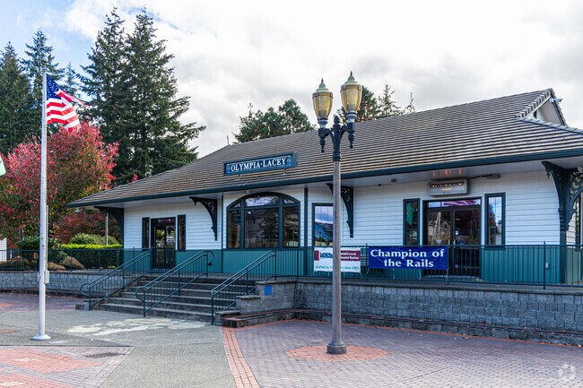 The Centennial Amtrak Station is the only train station in the Greater Olympia Region.