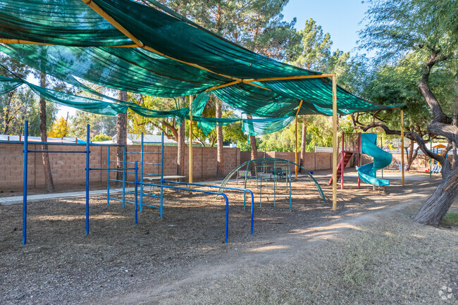 Exercise on the playground at Phoenix Hebrew Academy in Phoenix.