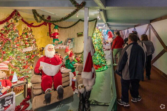 Hermitage resident's enjoy a Christmas display at the local store Kraynak's.