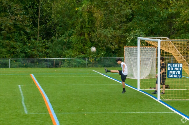 Head over to Embrey Mill Park in Stafford to play soccer.