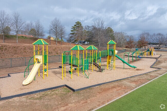 Several new playground structures can be found at Buford Academy.