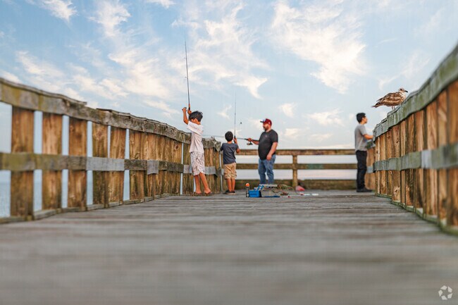 Port McMahon is a public fishing pier north of Kent Acres.