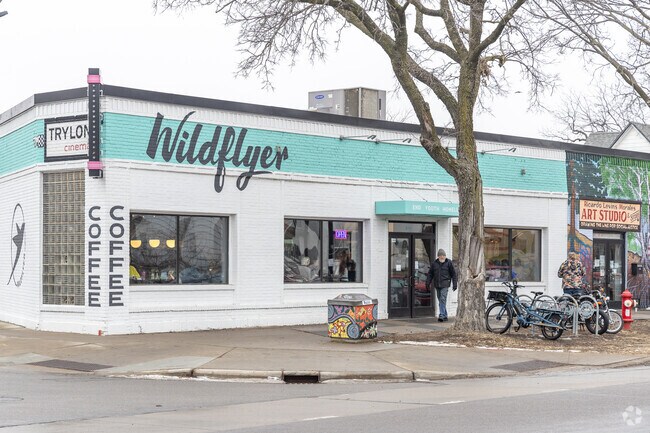 The Wildflyer coffee shop is always bustling with activity in the Longfellow neighborhood.