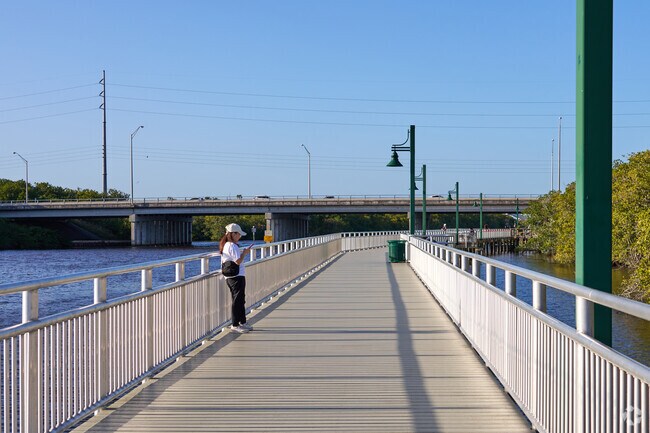 The Port St Lucie Boardwalk sits right at the edge of Lyngate, perfect for an after work walk.