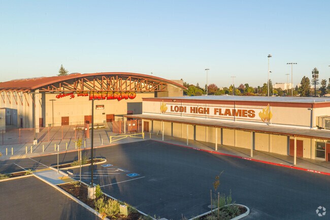 Lodi High School is tons of school spirit with great artwork around campus.