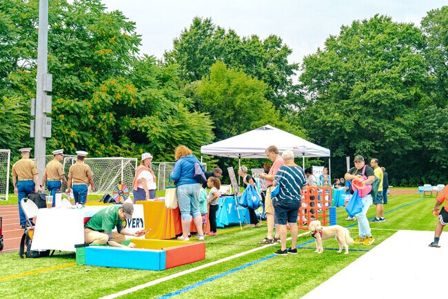 West Somerville offers residents Dilboy Field to walk around National Night Out.