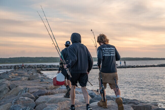 The Menemsha Jetty provides residents with the best fishing in Chilmark.