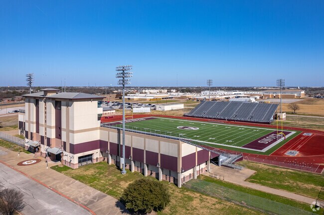 Ennis High School boasts a beautiful football stadium that has won the state championship five times.