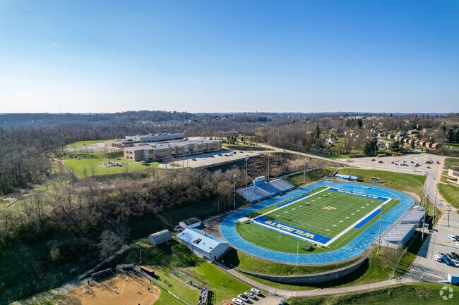Logan Elementary School shares a campus with East Allegheny Junior/Senior High School.