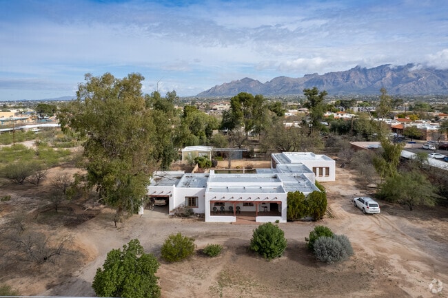 This large Pueblo Revival home sits on a big lot in Richland Heights, AZ.