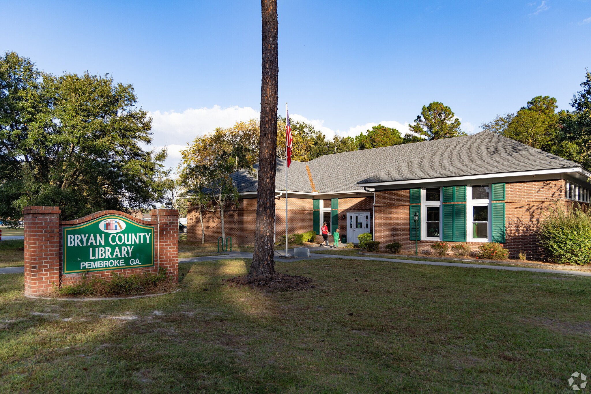 The Bryan County Library is located on the north side of Pembroke.