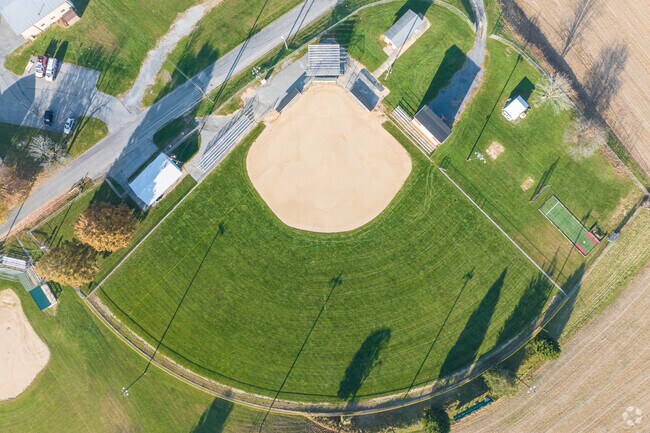 Lyons Park includes several ballfields used by local youth sports teams.